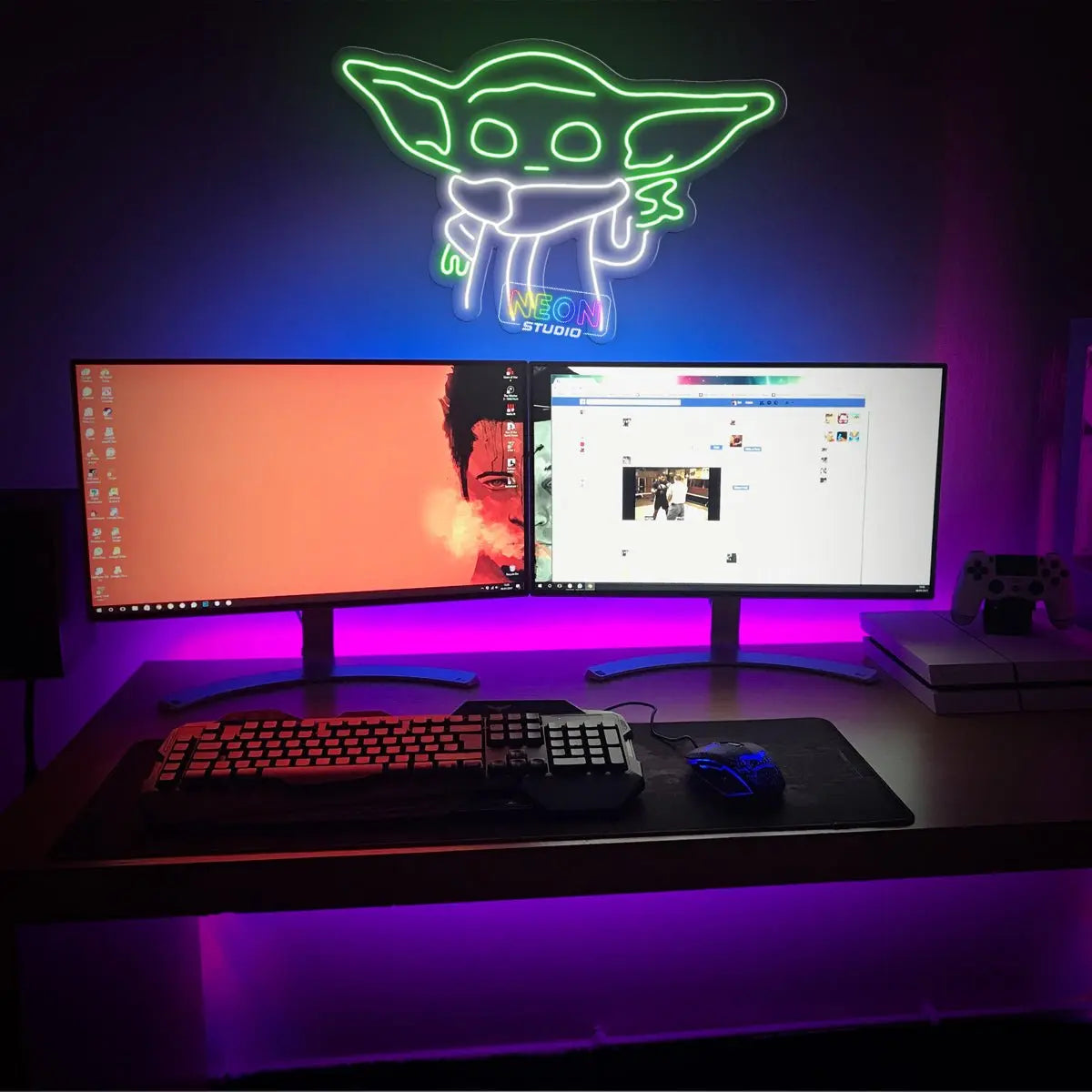 Baby Yoda! neon sign