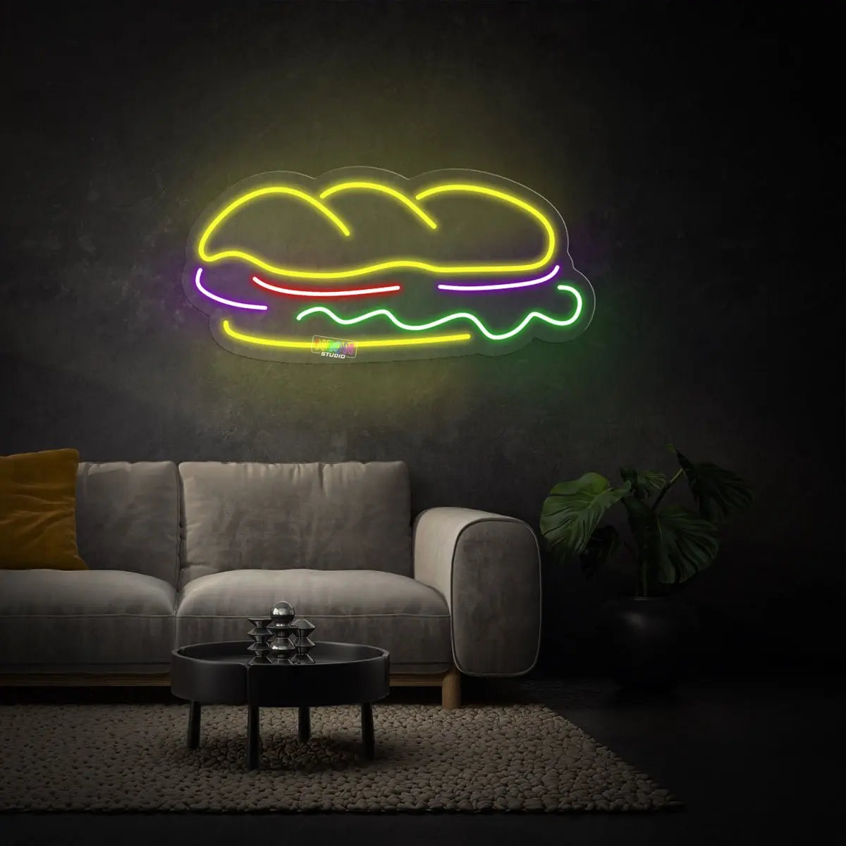 Baguette neon sign