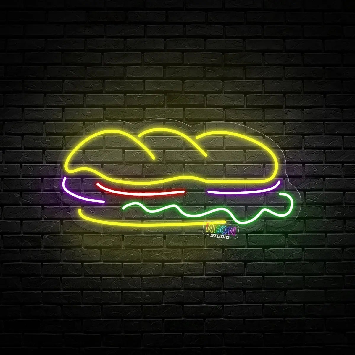 Baguette neon sign