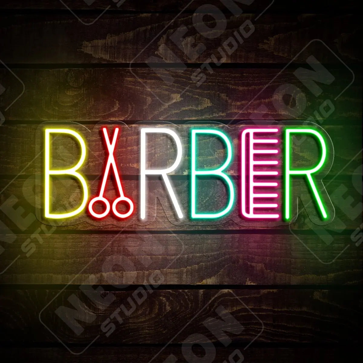 Barber neon sign