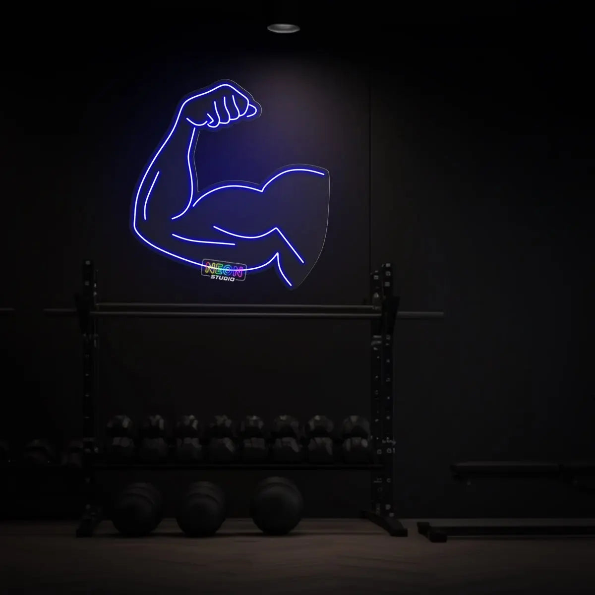 Biceps neon sign