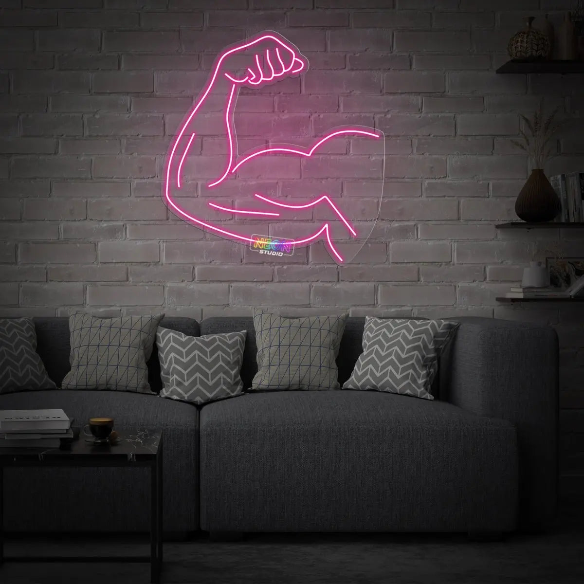 Biceps neon sign