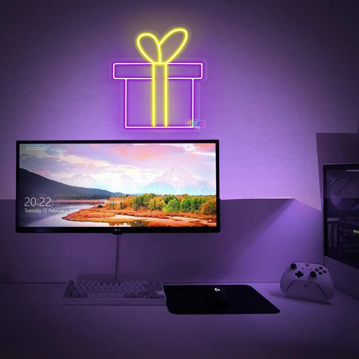 Birthday Present neon sign