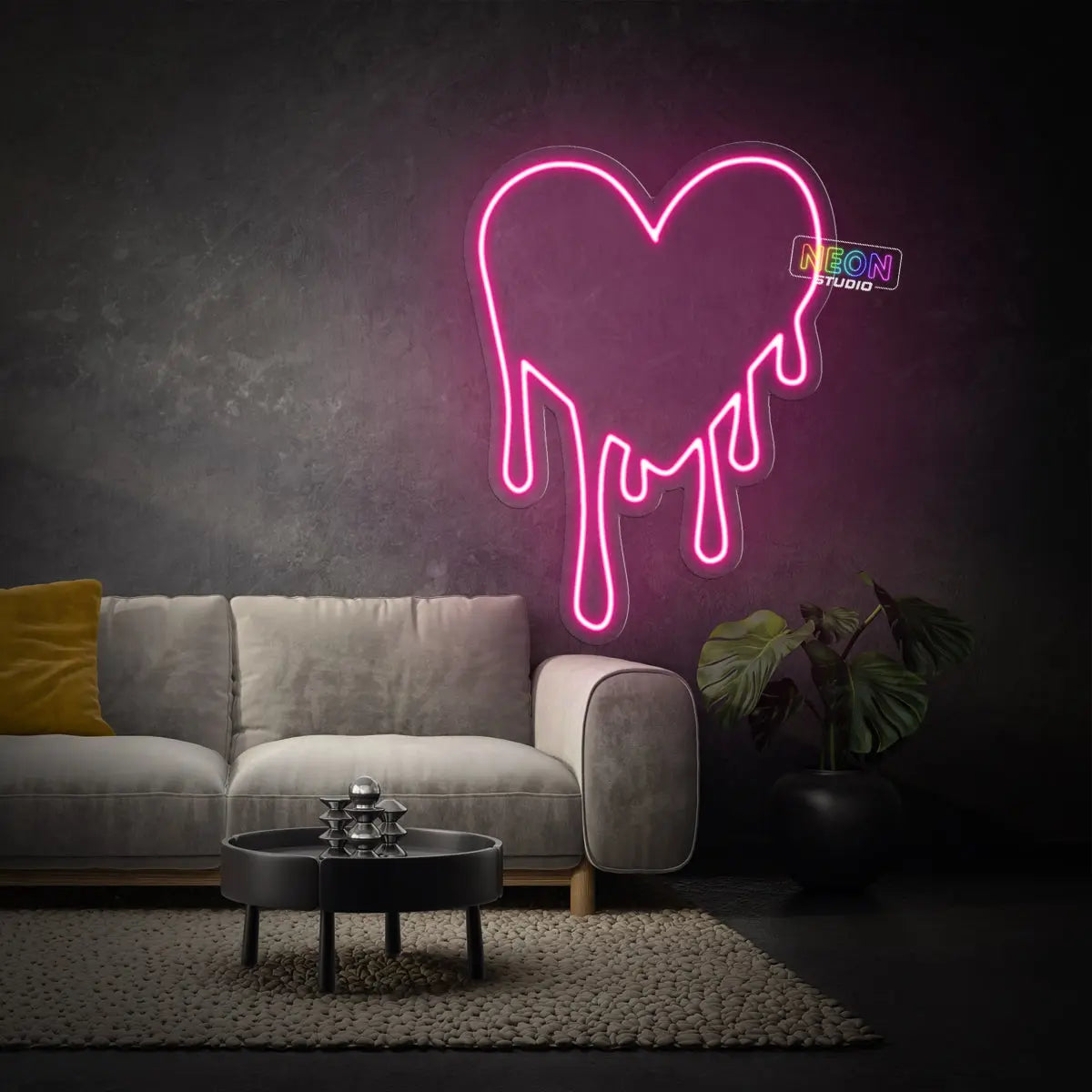 Bleading Heart neon sign