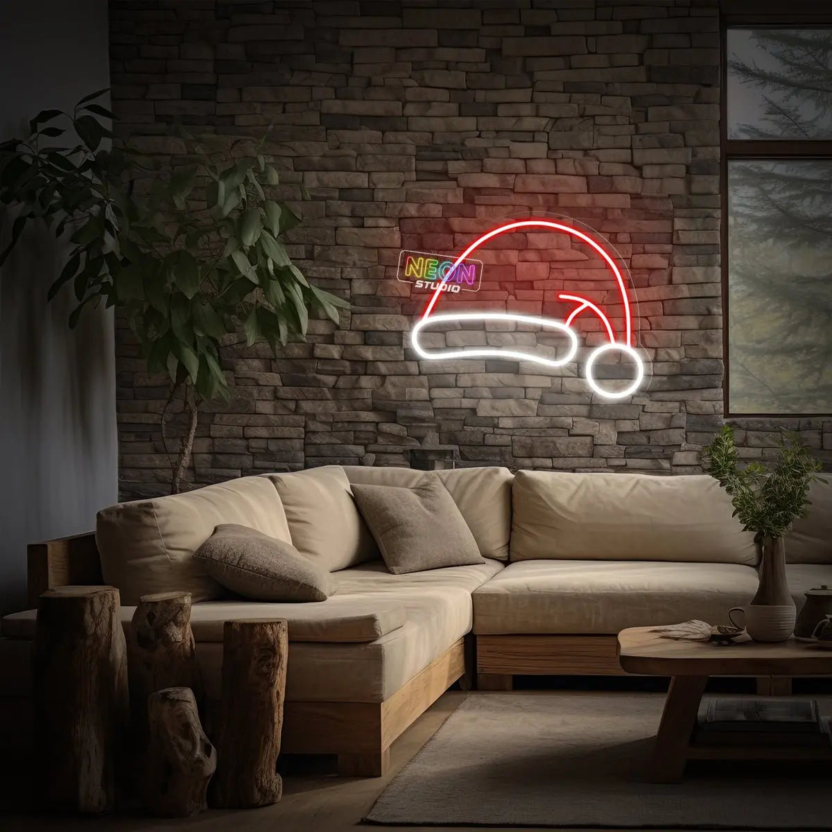 Chrismas Hat neon sign