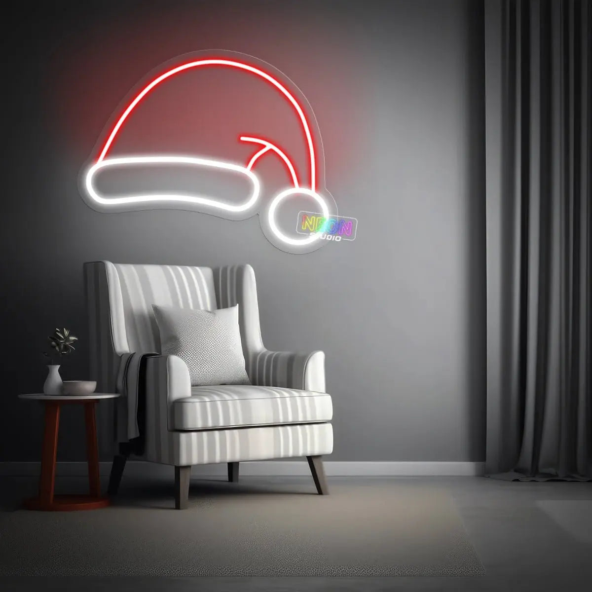 Chrismas Hat neon sign