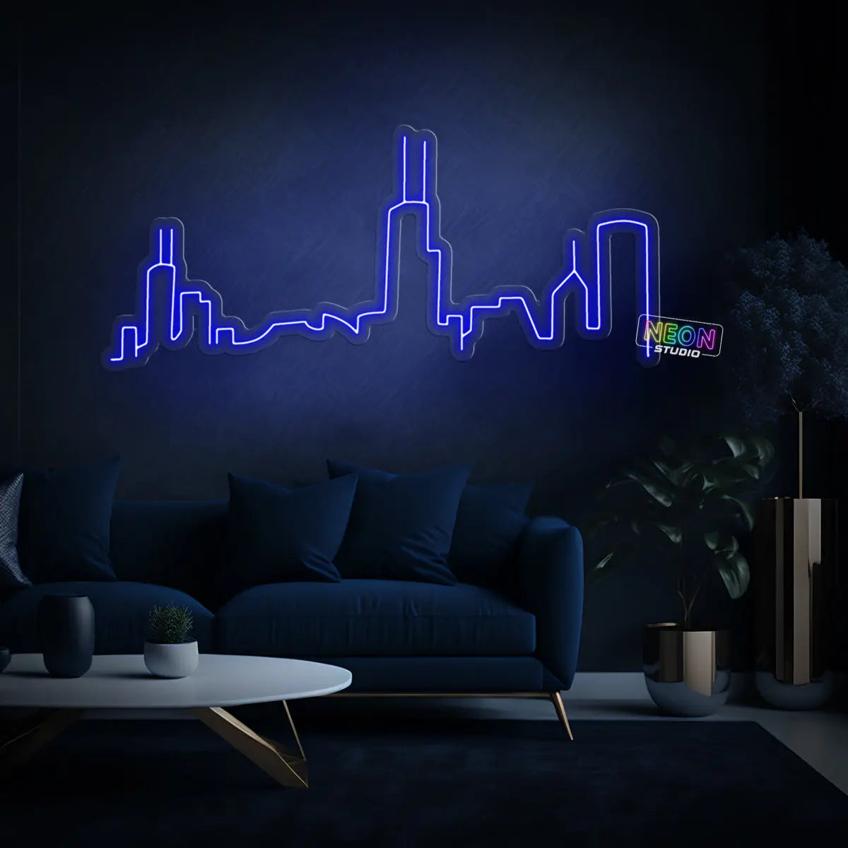 City Skyline neon sign