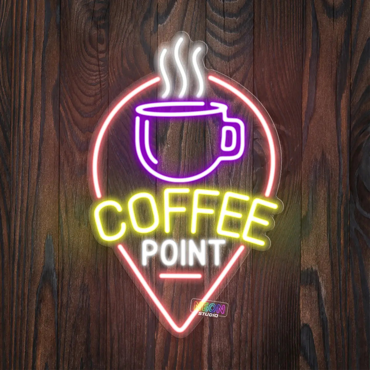 Coffee Point neon sign