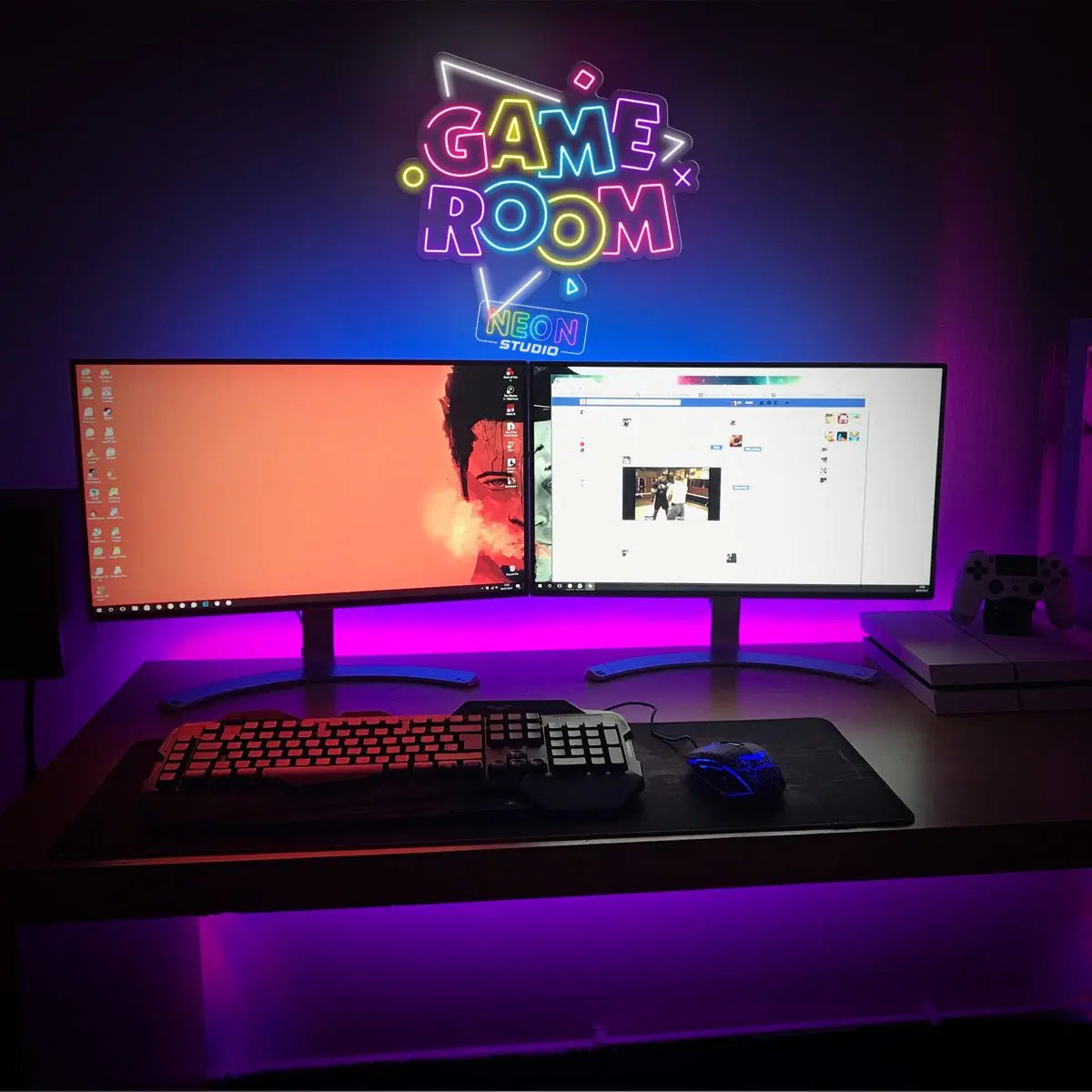 Colorful Gaming Room neon sign
