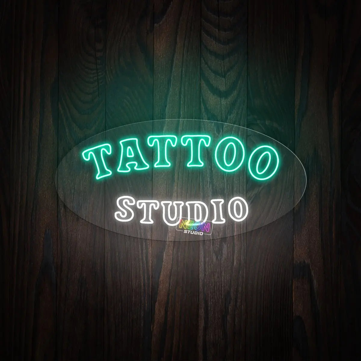 Curved Tattoo Studio neon sign