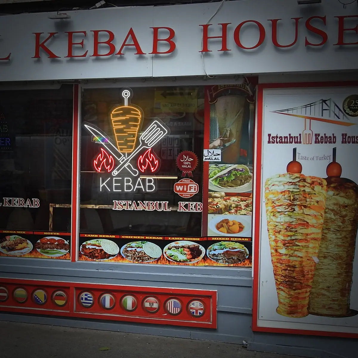 Döner Kebab neon sign