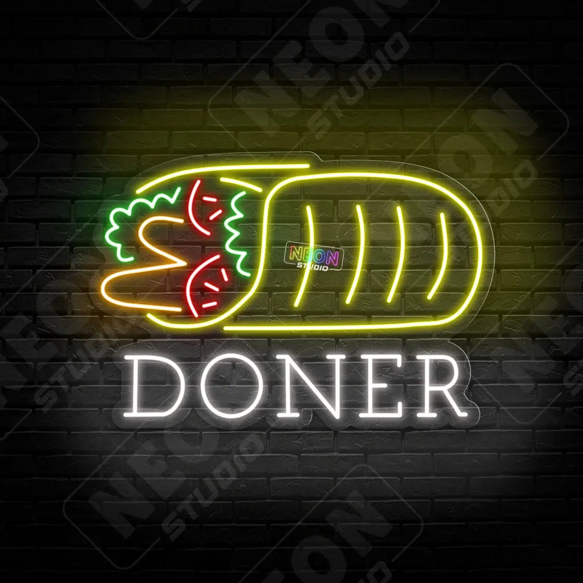 Doner neon sign