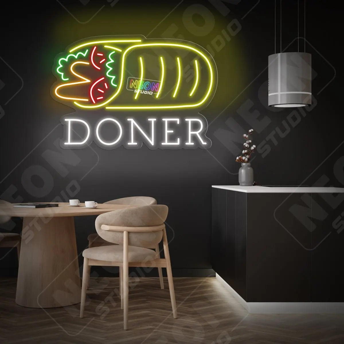 Doner neon sign