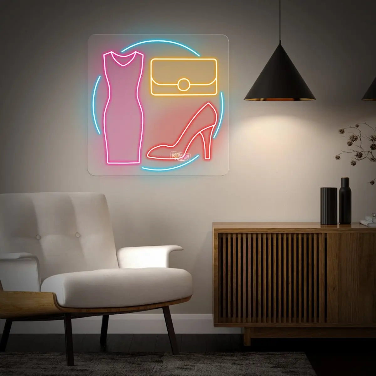 Fashion gallery neon sign