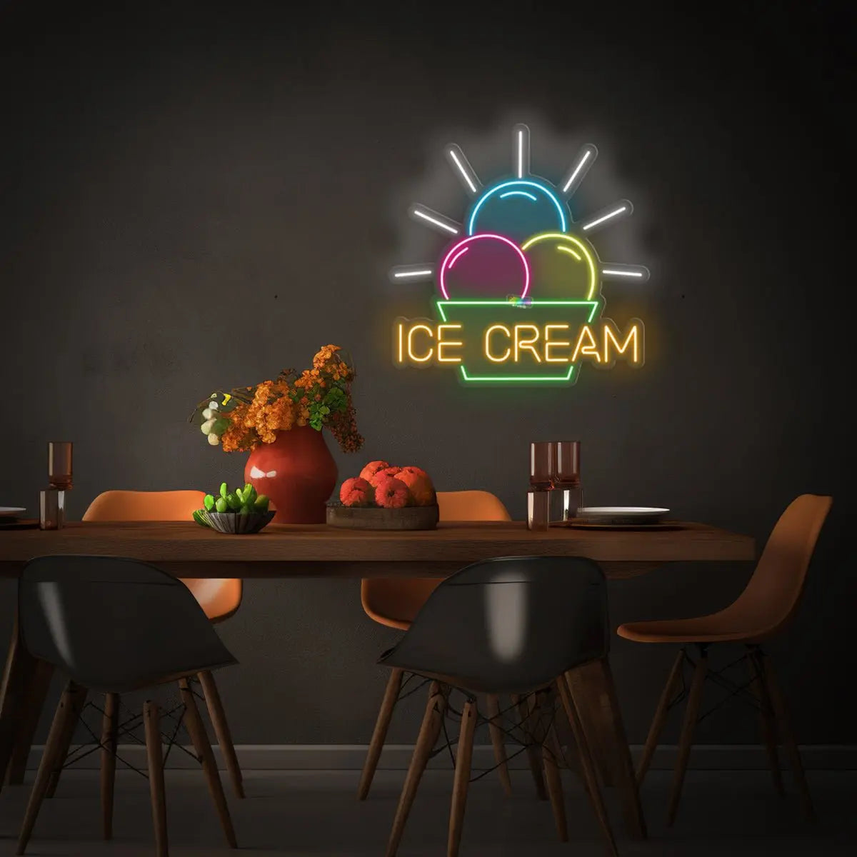 Favorite ice cream neon sign