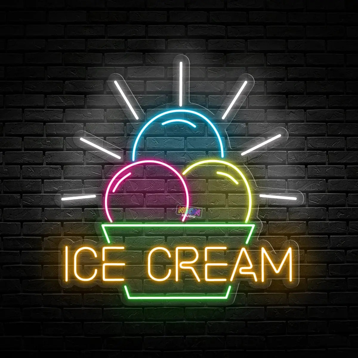 Favorite ice cream neon sign