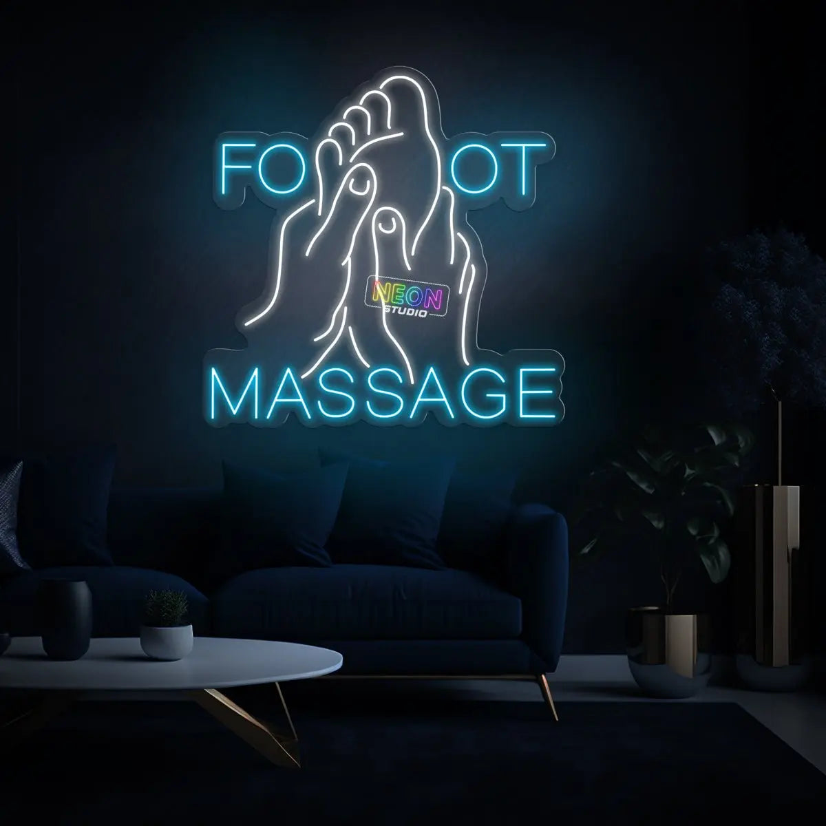 Foot Massage 2 neon sign