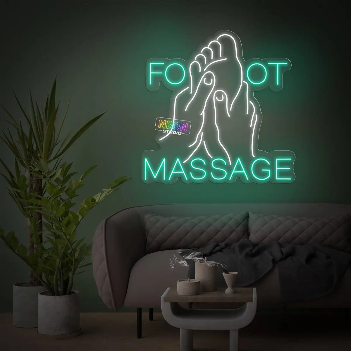 Foot Massage 2 neon sign