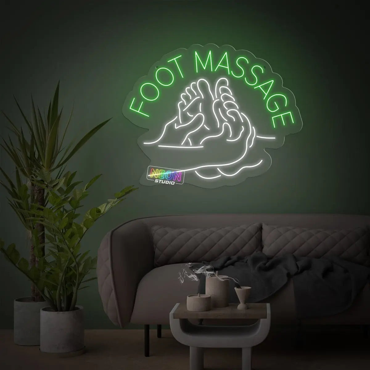 Foot Massage neon sign