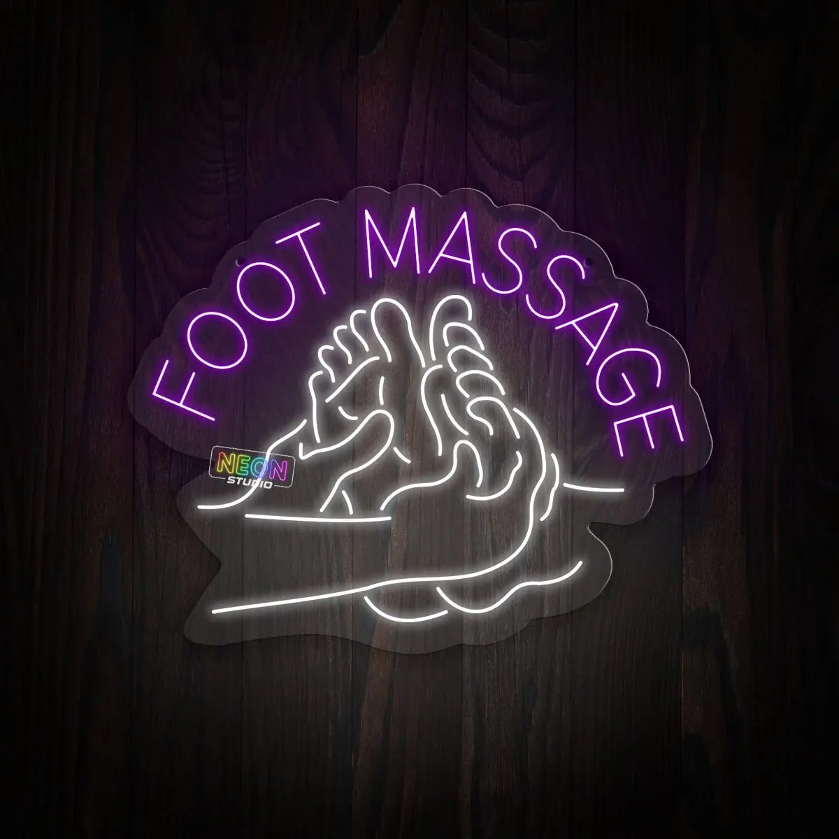Foot Massage neon sign