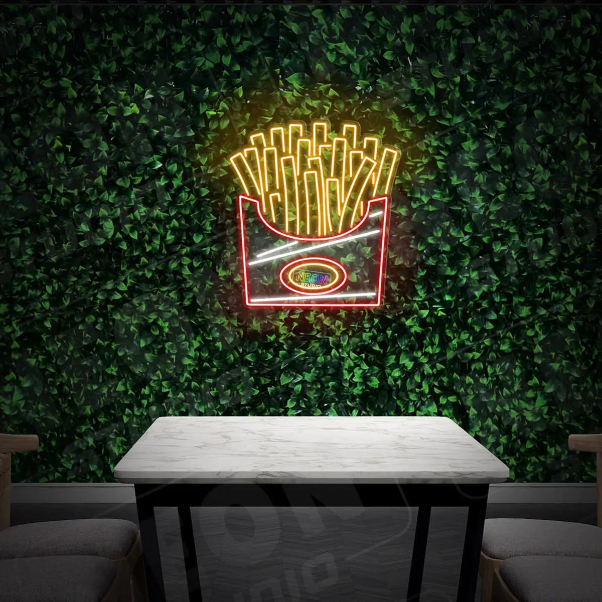 French Fries neon sign