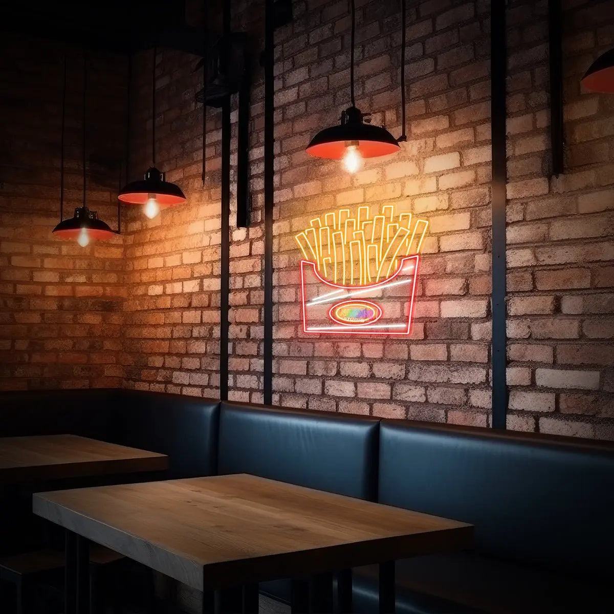 French Fries neon sign