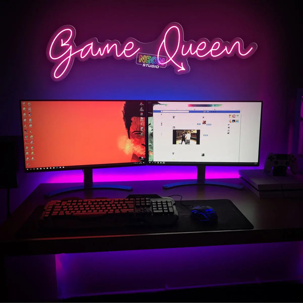 Game Queen! neon sign