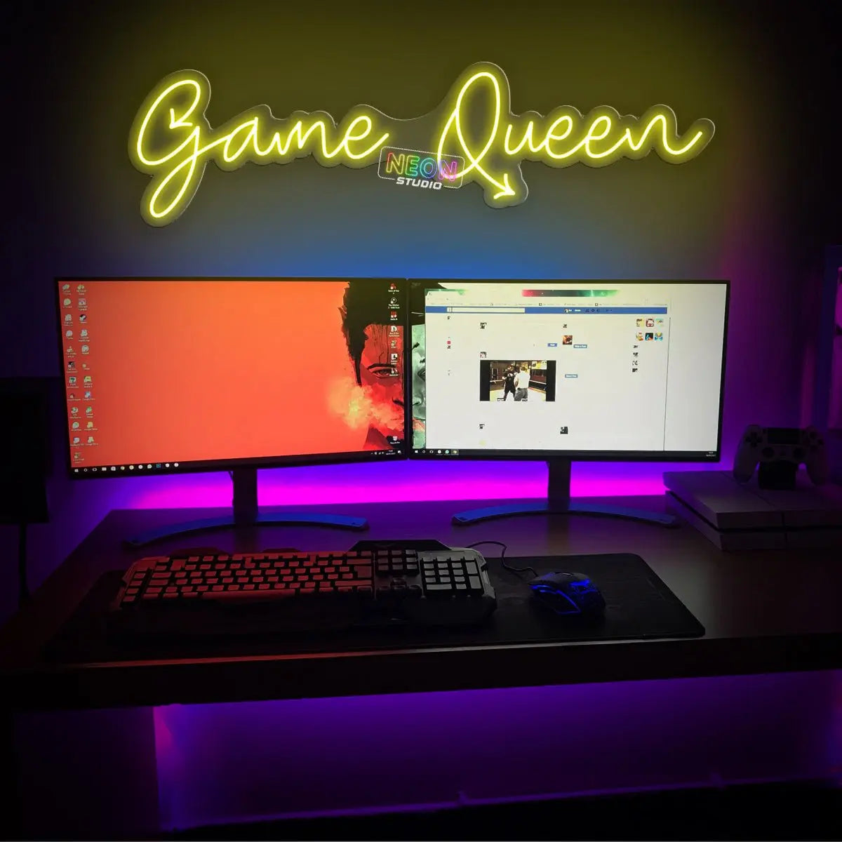 Game Queen! neon sign