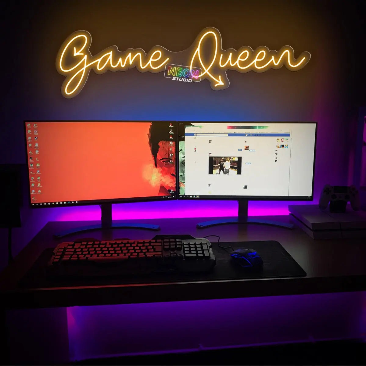 Game Queen! neon sign