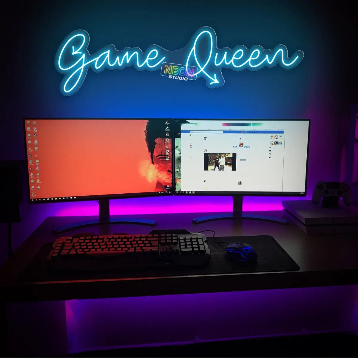 Game Queen! neon sign