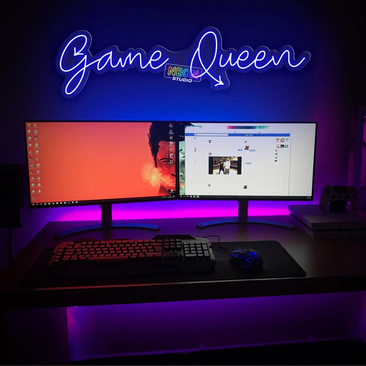 Game Queen! neon sign