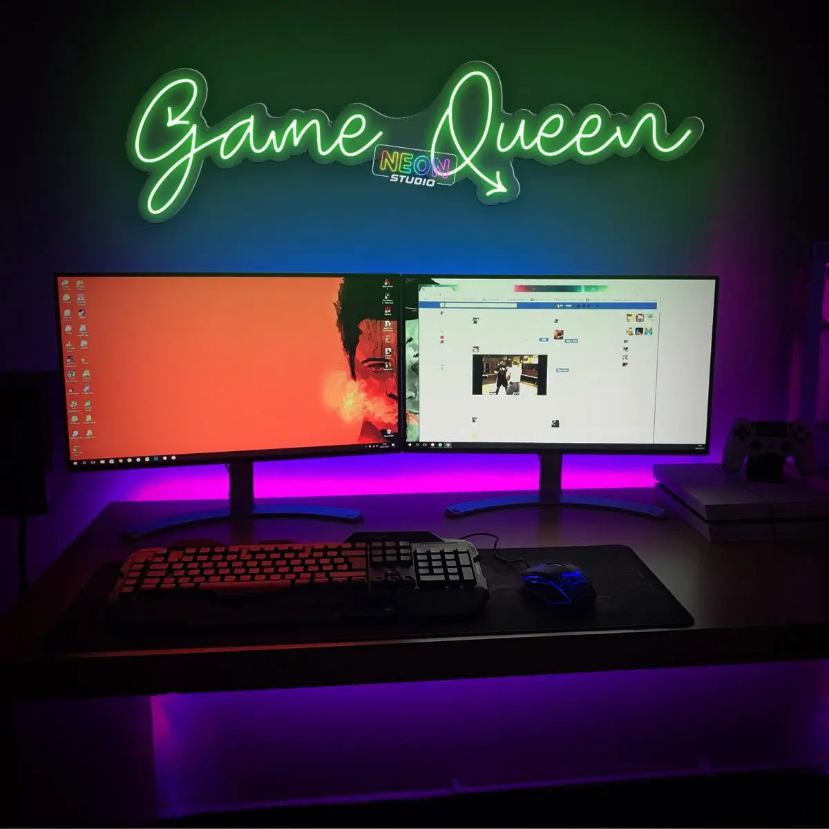 Game Queen! neon sign