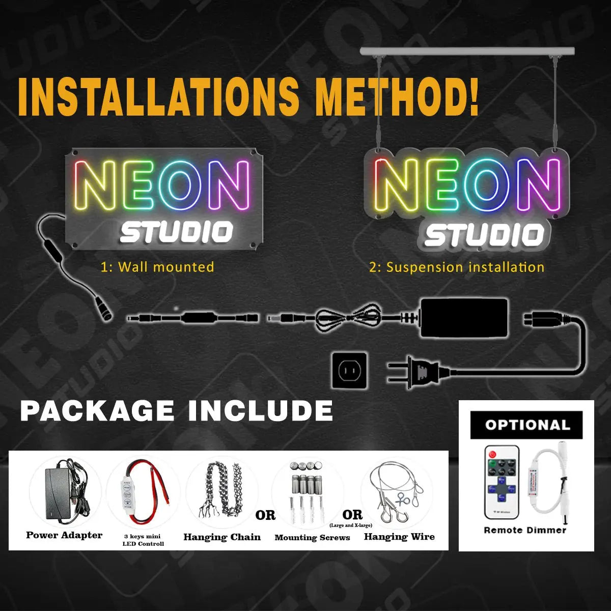 Get ink or Get out neon sign