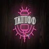 Glowing Tattoo Pen & Text neon sign