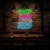 Good Food Good Mood neon sign