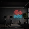 Gym & dumbbell neon sign