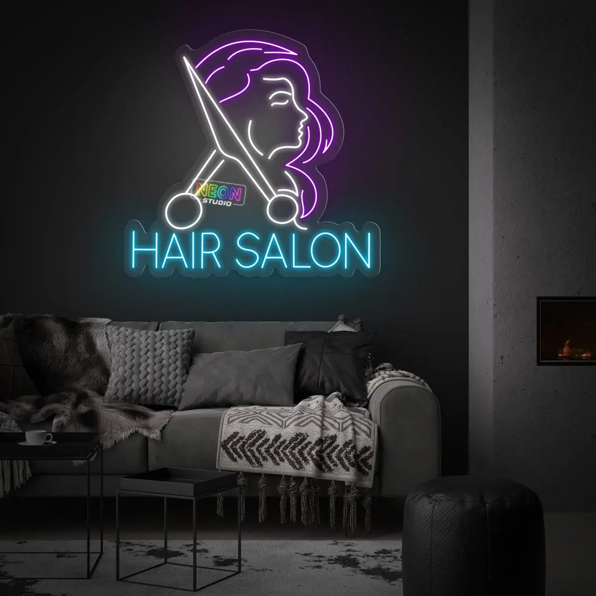 Hair Salon neon sign