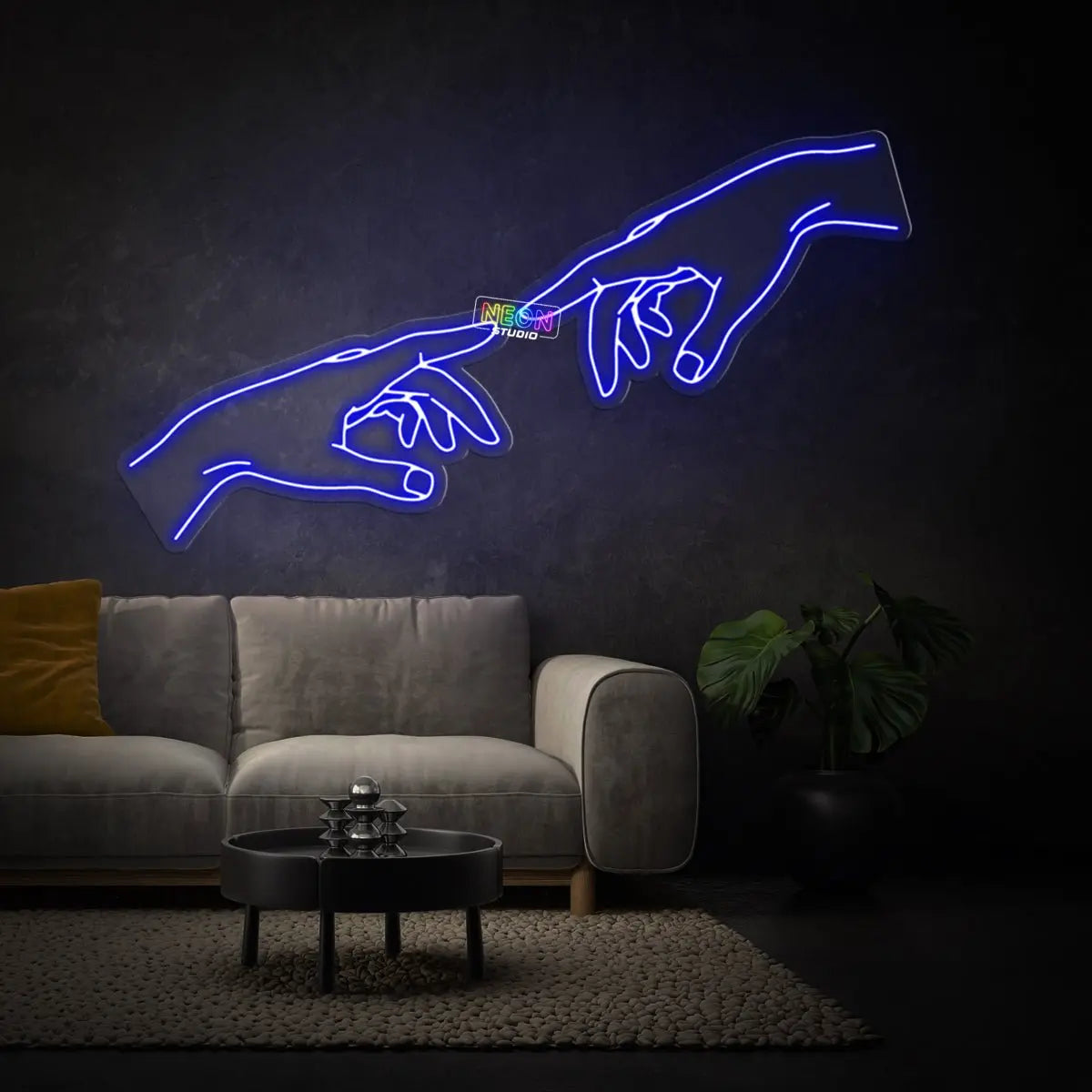 Hand Of God neon sign