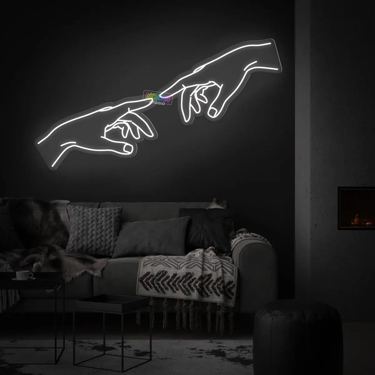 Hand Of God neon sign