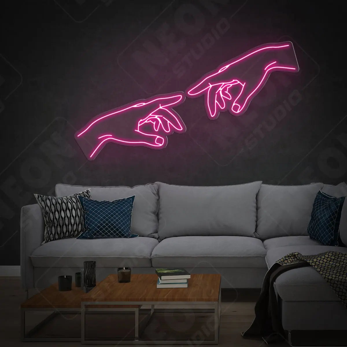 Hand Of God neon sign