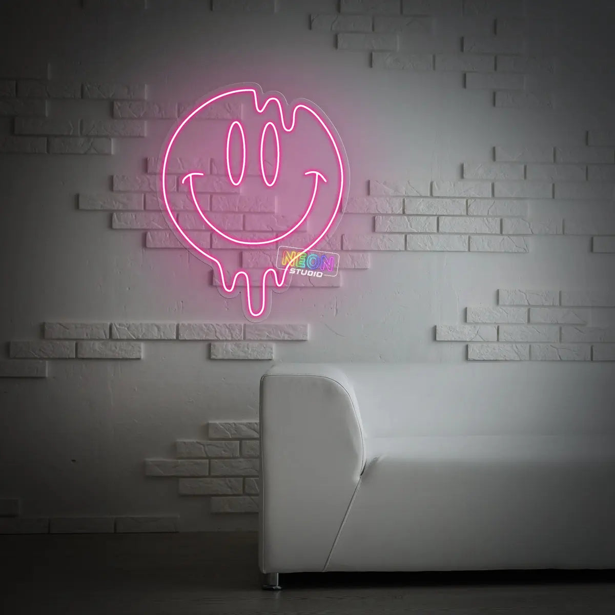 Happy Emoji neon sign