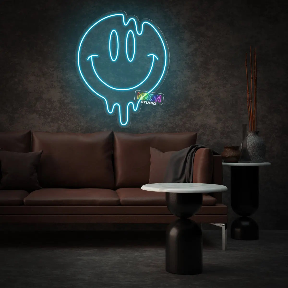 Happy Emoji neon sign