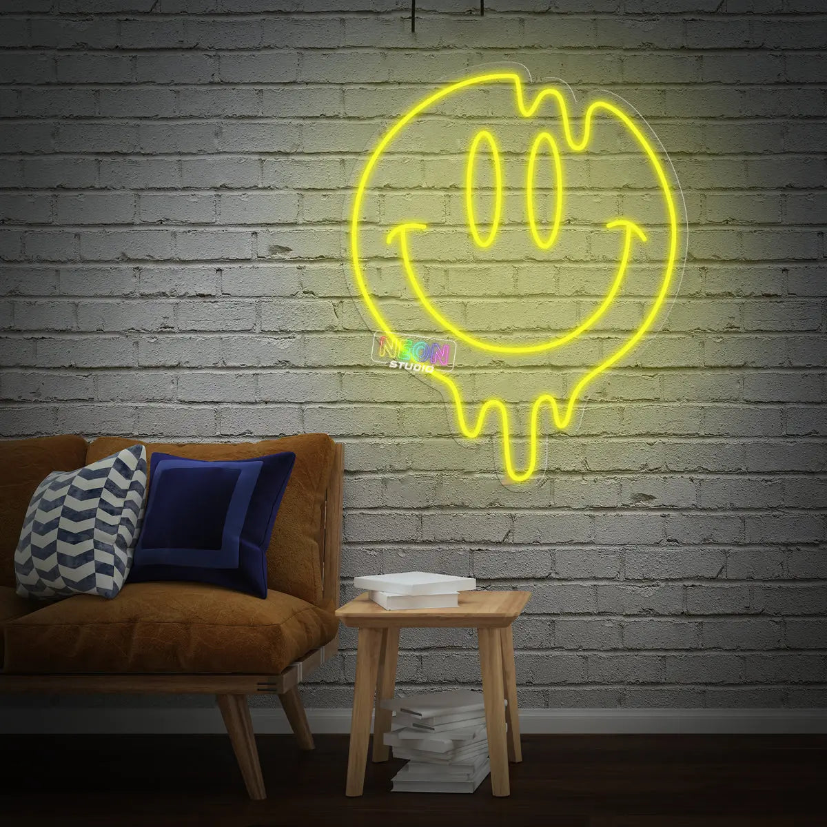 Happy Emoji neon sign