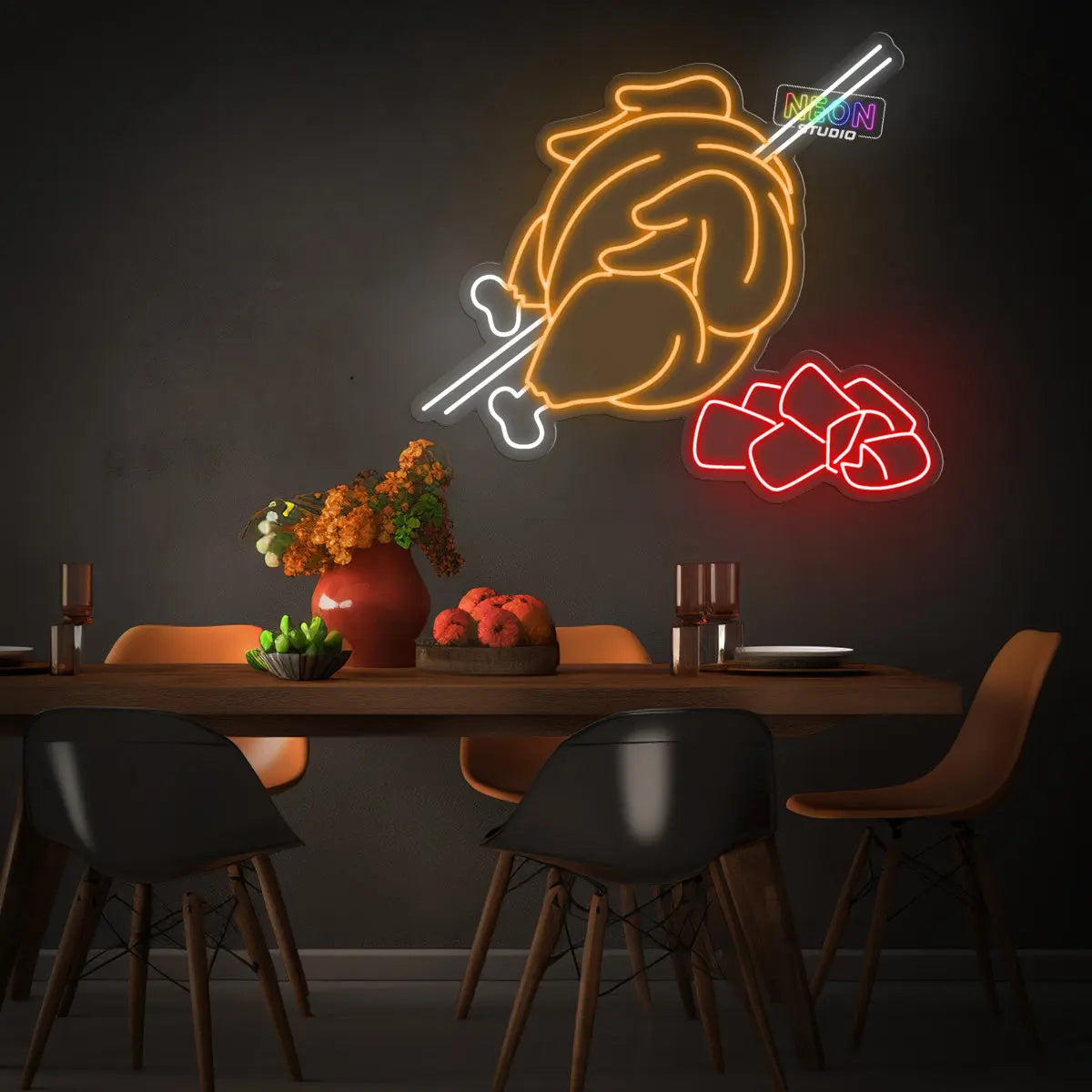 Holy Chicken neon sign