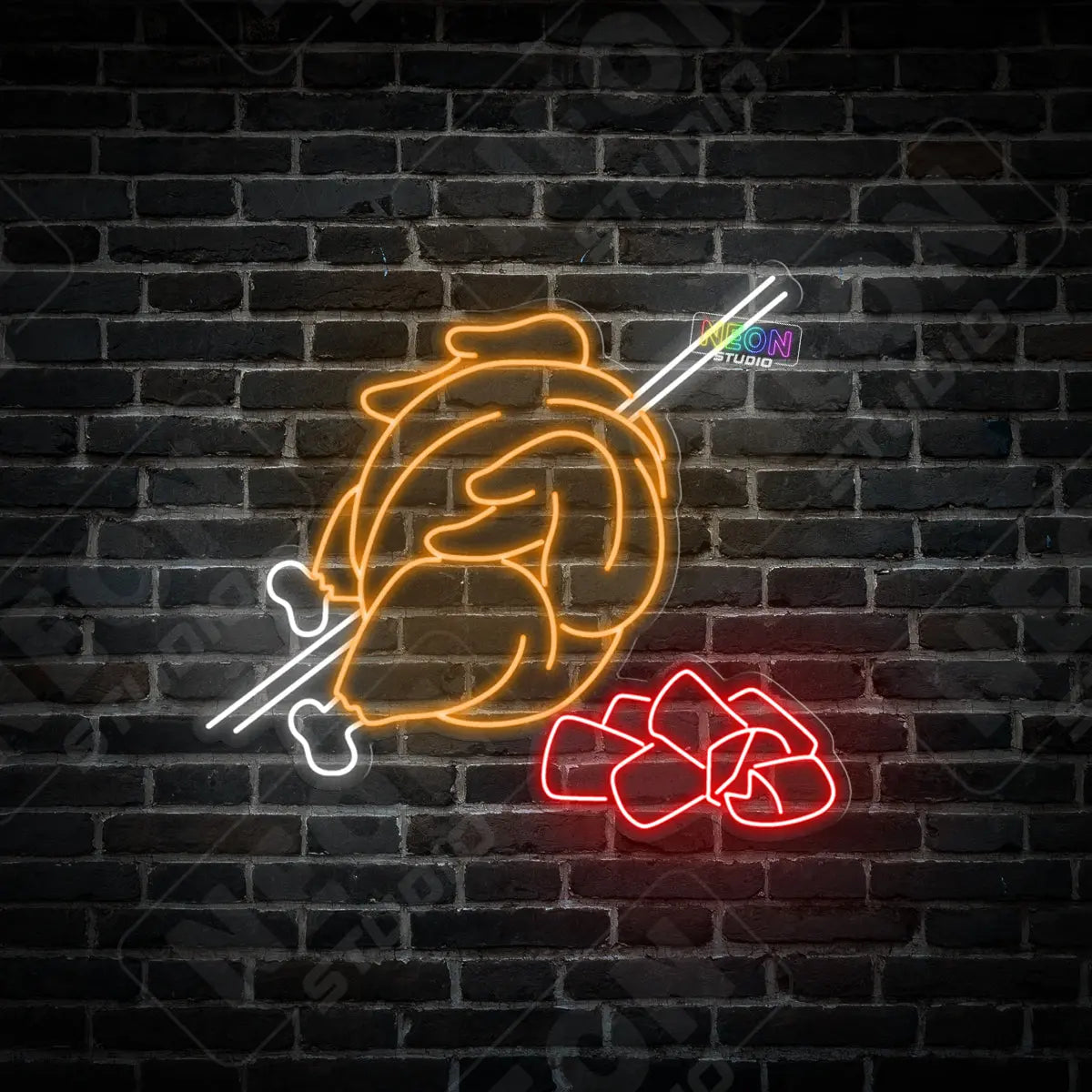 Holy Chicken neon sign