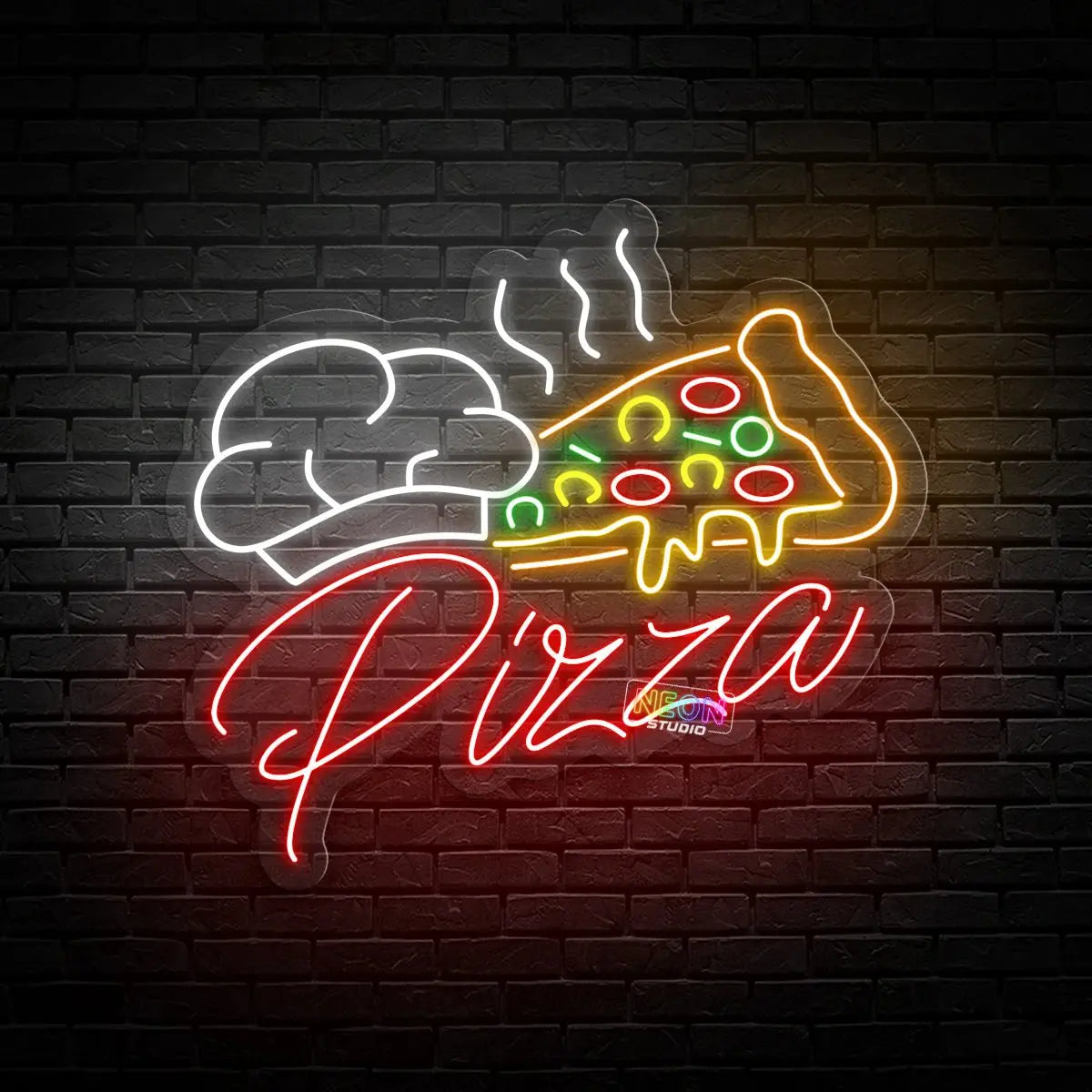 Hot Pizza neon sign