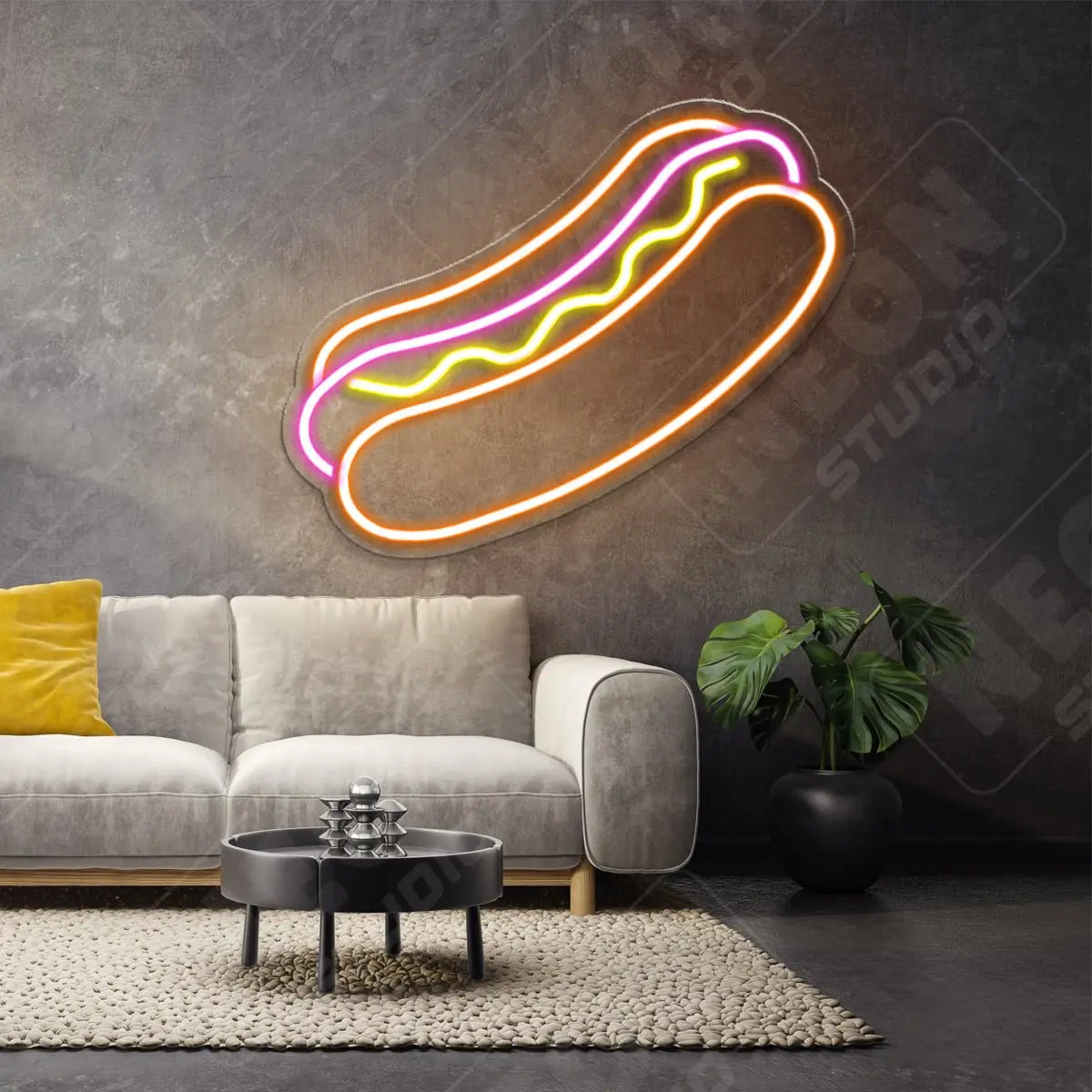 Hotdog neon sign