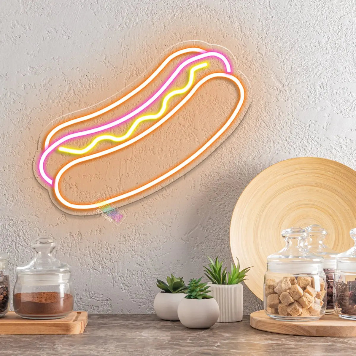 Hotdog neon sign