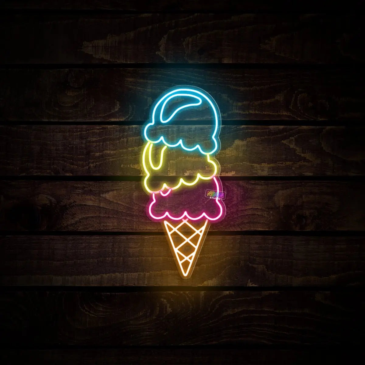 Ice cream neon sign