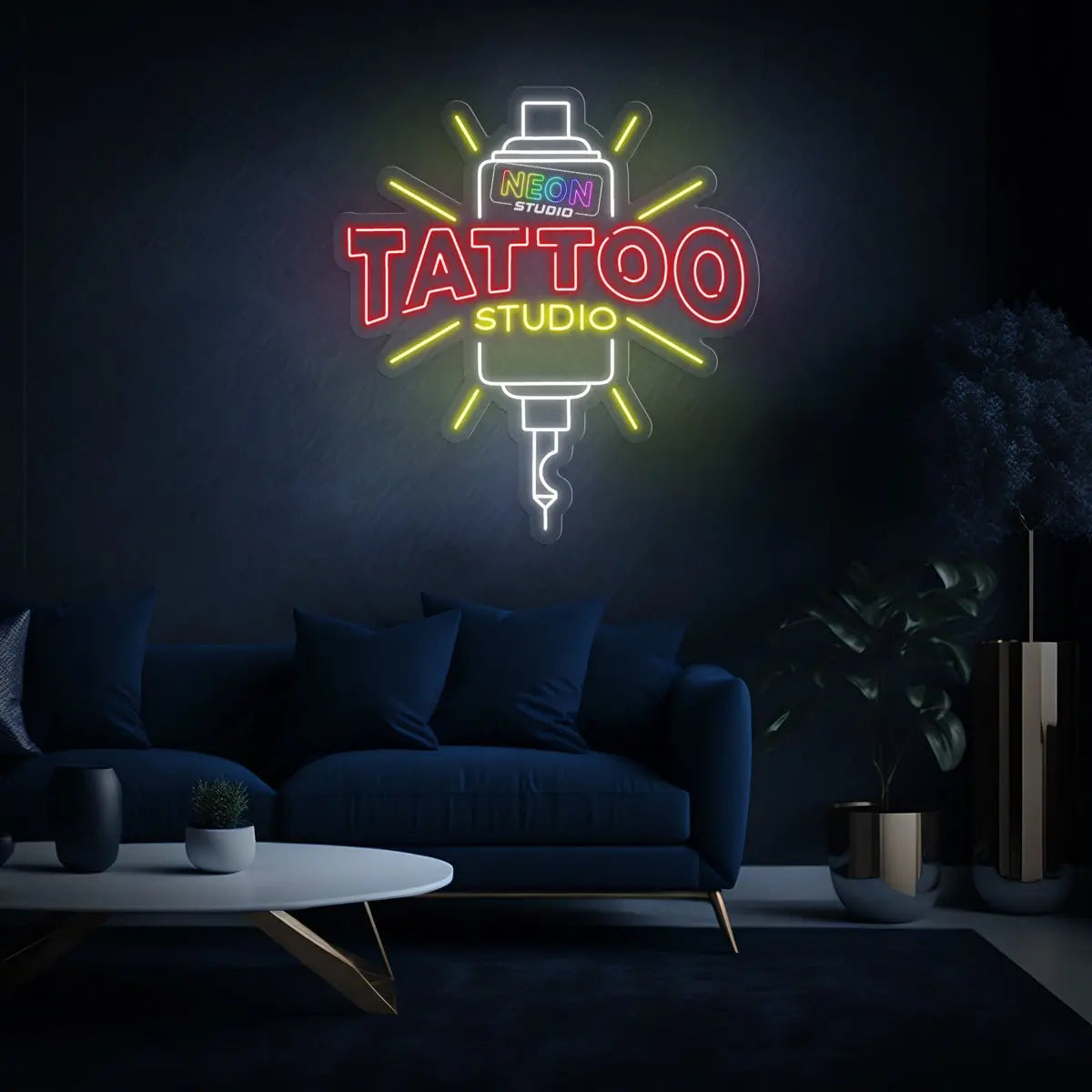Ink Bottle & Tattoo Studio neon sign